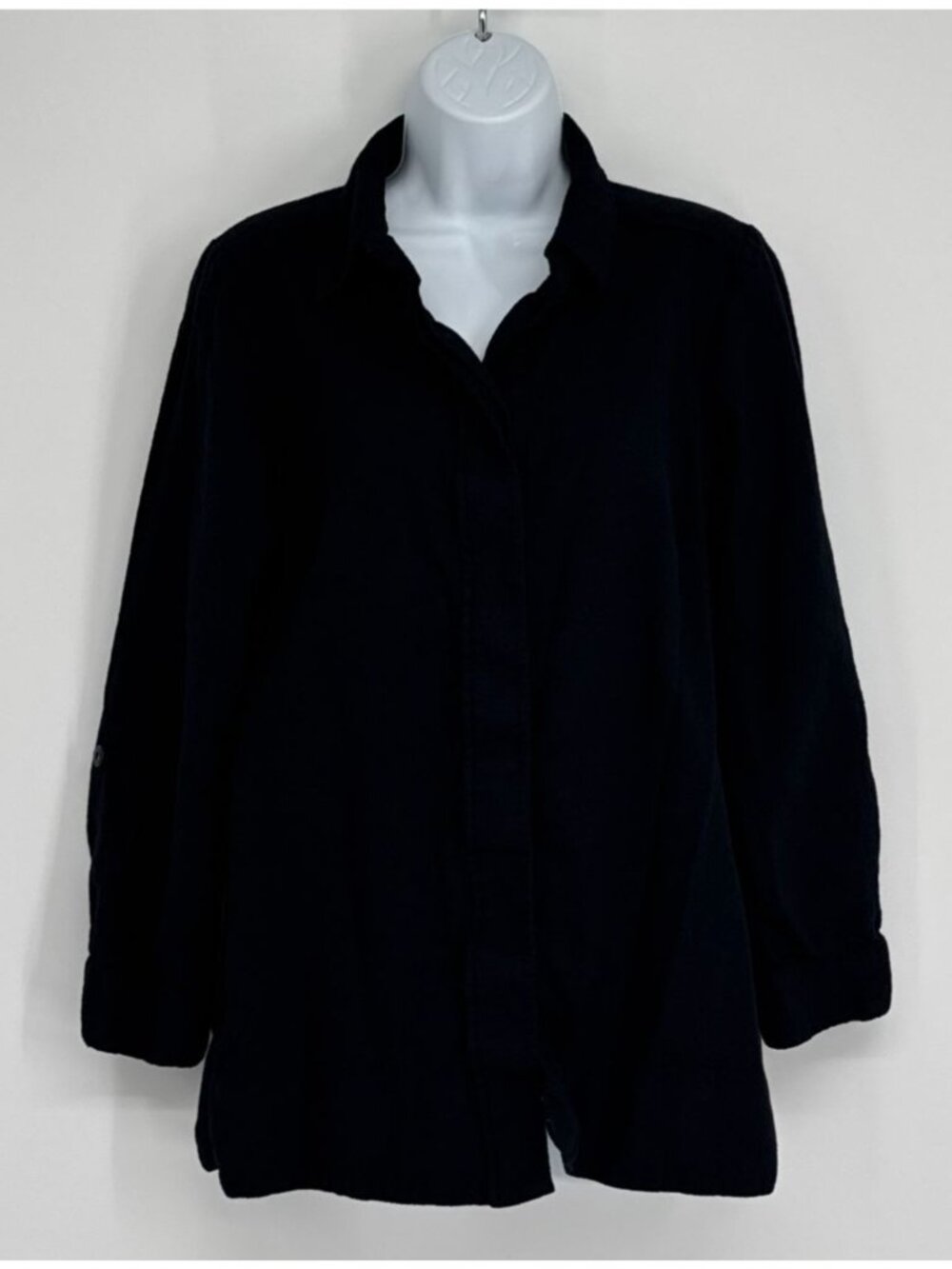 Pendleton Women M Black Wool Blend Shacket Long Sleeve Gorp Granola